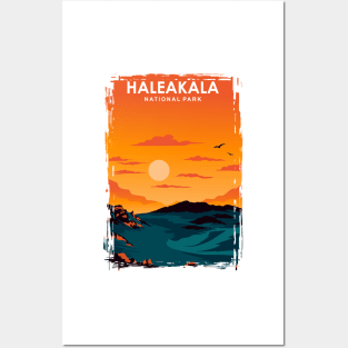 Haleakala national park hawaii travel poster Posters and Art